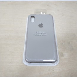 Чехол iPhone XS MAX Silicone Case серый