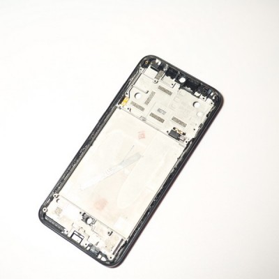 Рамка дисплея Xiaomi Mi A3 черная в сборе с кнопками б/у