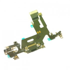 Шлейф iPhone 11 на системный разъем/микрофон черный Шлейф iPhone 11 на системный разъем/микрофон черный