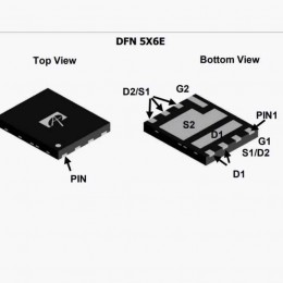 Транзистор AOE6932 Dual N-Channel MOSFET 30V 85A RF