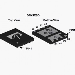 Транзистор AON6962 Dual N-Channel MOSFET 30V 30A