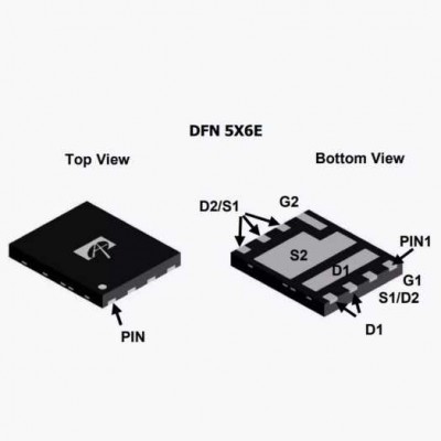 Транзистор AOE6930 N-Channel MOSFET 30V 22A DFN5X6E