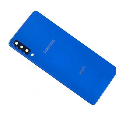 Крышка Samsung A7 2018 A750 синяя оригинал