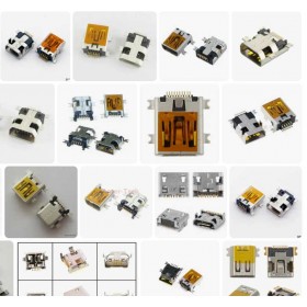 Разъем Mini usb для видео/аудиорегистраторов в ассортименте Разъем Mini usb для видео/аудиорегистраторов в ассортименте